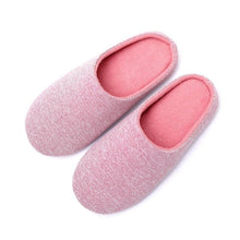 Load image into Gallery viewer, Women Indoor House Plush Soft Cute Cotton Slippers Shoes Non-slip Home Slippers Bedroom Cotton Slippers For Womens Mens Washable Home Shoes Non-Slip Slippers For Travel Spa Hotel