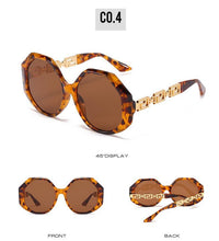 Load image into Gallery viewer, Women Large Hexagon Inspired Sunglasses Fashionable Big Frame & Polygonal Ladies Sunglasses Classic Retro Shape Street Shooting Sunglasses For Men And Women Sunglasses