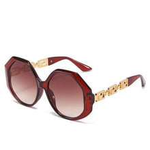 Load image into Gallery viewer, Women Large Hexagon Inspired Sunglasses Fashionable Big Frame & Polygonal Ladies Sunglasses Classic Retro Shape Street Shooting Sunglasses For Men And Women Sunglasses