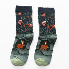 Load image into Gallery viewer, Women Long Sock Cartoon Print Creative Fashion Personalized Novelty Men Women Socks Winter Warm Comfortable Cotton Socks Running Cycling Socks For Men And Women
