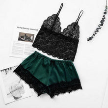 Load image into Gallery viewer, Women Luxury Bra Set Ladies Lingerie Set 2 Pieces Lace Bra And Panty Sets Strappy Lace Lingerie Set Lace Comfortable Polyester Sleepwear Underwear Tops Sets Lightweight Comfortable Design