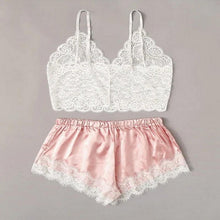 Load image into Gallery viewer, Women Luxury Bra Set Ladies Lingerie Set 2 Pieces Lace Bra And Panty Sets Strappy Lace Lingerie Set Lace Comfortable Polyester Sleepwear Underwear Tops Sets Lightweight Comfortable Design