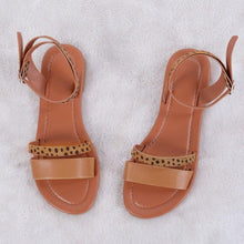 Load image into Gallery viewer, Women Luxury Party Sandals Fashion Summer Casual Black Business Sandals Buckle Straps Beach Shoes Retro Fashion Summer Women Shoes Print Casual Sandals