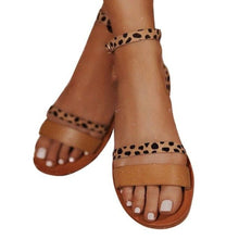 Load image into Gallery viewer, Women Luxury Party Sandals Fashion Summer Casual Black Business Sandals Buckle Straps Beach Shoes Retro Fashion Summer Women Shoes Print Casual Sandals