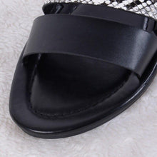 Load image into Gallery viewer, Women Luxury Party Sandals Fashion Summer Casual Black Business Sandals Buckle Straps Beach Shoes Retro Fashion Summer Women Shoes Print Casual Sandals