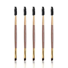 Load image into Gallery viewer, Women Makeup Brush 5Pcs Professional Black Eyebrow Inclined Flat Angled Brush Makeup Tool Wooden Pole Eyeliner Eyeshadow Women Cosmetic