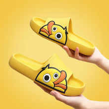Load image into Gallery viewer, Women Men Slippers Summer Beach Slides Winter Sandals Flip Flops Duck Platform Thick Soled Couples Bathroom Quick Drying EVA Open Toe Soft Slippers Thick Lightweight Slippers
