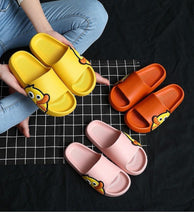 Load image into Gallery viewer, Women Men Slippers Summer Beach Slides Winter Sandals Flip Flops Duck Platform Thick Soled Couples Bathroom Quick Drying EVA Open Toe Soft Slippers Thick Lightweight Slippers