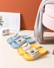 Load image into Gallery viewer, Women Men Summer Slippers Casual Sandals Beach Slides Fruits Avocado Flip Flops Non-Slip Soft Sole Bathroom Shoes Open Toe Soft Slippers Non-Slip Soft Shower Spa Bath Pool Gym House Sandals