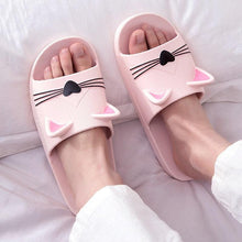 Load image into Gallery viewer, Women Men Summer Slippers Slide Sandals Beach Flip Flops Cats Thick Bottom Couple Boys Girls Comfort Shoes Fashion Outdoor Slides Beach Pool Gym House Slipper