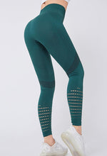 Load image into Gallery viewer, Women Mesh Leggings High Waist Seamless Fitness Leggings Fashion Female Gym Workout Leggings Seamless Gym Running Stylish Tight Athletic Leggings Soft Active Legging For Women