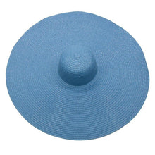 Load image into Gallery viewer, Women Oversized Foldable Summer Large Wide Hat Beach Straw Hat Cute Sun Cap Retro Foldable Handmade Big Hats Ladies UV Protection Hat Vintage Summer Sun Beach Hats