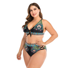 Load image into Gallery viewer, Women Push Up Bikini Sets Swimwear Women Swimsuit Plus Larges Size Bathing Swimming Suits Beachwear Women's Swimsuits Halter Push Up Bikini Two Piece Bathing Suits Women Plus Size Bikini