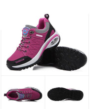 Load image into Gallery viewer, Women Running Air Cushion Athletic Sneakers Walking Breathable Sport Lace Up Hight Platform Casual Shoes Womens Mesh Sneakers Fashion Tennis Breathable Walking Gym Work Shoes