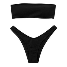 Load image into Gallery viewer, Women's Bikini High Waist Tummy Control Two Piece Swimsuit Swimwear Girl Beach Bathing Suit Woman Fashion Swimwear Padded High Waist Cheeky Bathing Suit