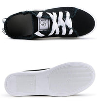 Load image into Gallery viewer, Women's Canvas Breathable Classic Summer Sneakers Lace-Up Shoes Casual Outdoor Men Sneakers Womens Canvas Sneakers Low Top Tennis White Shoes