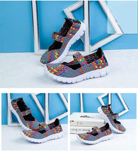 Load image into Gallery viewer, Women's Espadrilles Casual Shoes Spring Comfortable Sneakers Breathable Flat Shoes Summer Outdoor Slip On Fashion Breathable Mesh Casual Shoes Flat Shoes Women Espadrille