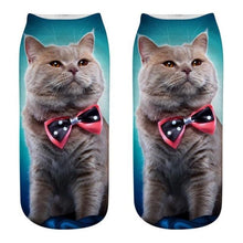 Load image into Gallery viewer, Women's Funny Animal Cute 3D Print Kitten Socks Women Ankle Socks Unisex Socks Fashion Socks Cartoon Cat Fashion Style Casual Boat Socks For Men And Women