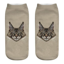 Load image into Gallery viewer, Women's Funny Animal Cute 3D Print Kitten Socks Women Ankle Socks Unisex Socks Fashion Socks Cartoon Cat Fashion Style Casual Boat Socks For Men And Women