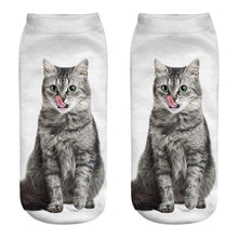 Load image into Gallery viewer, Women's Funny Animal Cute 3D Print Kitten Socks Women Ankle Socks Unisex Socks Fashion Socks Cartoon Cat Fashion Style Casual Boat Socks For Men And Women