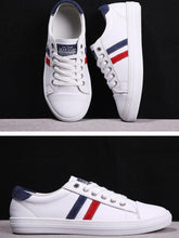 Load image into Gallery viewer, Women's Genuine Leather Sneakers Women Casual Fashionable Sports Shoes Vulcanized Woman White Flat White Sneakers Leather Casual Shoes White Tennis Sneakers