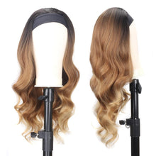 Load image into Gallery viewer, Women's Headband Wig Body Wave Natural Black Blonde Wigs with Headband Fake Hair Synthetic Wigs For Black Women Cosplay Wigs For Women Gifts for girlfriends