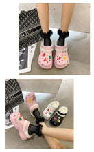Load image into Gallery viewer, Women's Slippers Summer New Thick Soles Fashion Leather Shoes Flip Flops Women Clogs Winter Slippers Arch Support House Slippers Slip On Garden Shoes Warm Home Shoes