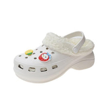 Load image into Gallery viewer, Women's Slippers Summer New Thick Soles Fashion Leather Shoes Flip Flops Women Clogs Winter Slippers Arch Support House Slippers Slip On Garden Shoes Warm Home Shoes
