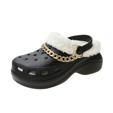 Load image into Gallery viewer, Women's Slippers Summer New Thick Soles Fashion Leather Shoes Flip Flops Women Clogs Winter Slippers Arch Support House Slippers Slip On Garden Shoes Warm Home Shoes