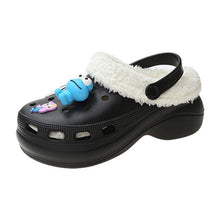 Load image into Gallery viewer, Women's Slippers Summer New Thick Soles Fashion Leather Shoes Flip Flops Women Clogs Winter Slippers Arch Support House Slippers Slip On Garden Shoes Warm Home Shoes