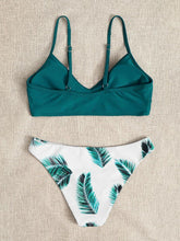 Load image into Gallery viewer, Women's Swimsuit Bikini Swimwear Floral Random Print Bikini Set Push-Up Bikinis Swim Suit Female Beachwear Swim Women Swimsuits Halter Push Up Bikini Two Piece Bathing Suits For Women