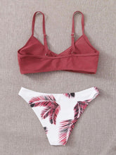 Load image into Gallery viewer, Women's Swimsuit Bikini Swimwear Floral Random Print Bikini Set Push-Up Bikinis Swim Suit Female Beachwear Swim Women Swimsuits Halter Push Up Bikini Two Piece Bathing Suits For Women