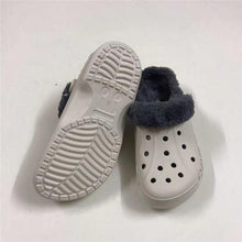 Load image into Gallery viewer, Women Sandals Winter Hole Slippers Outside Shoes For Women Slippers For Home Men's and Women's Classic Lined Clog Warm And Fuzzy Slippers Fur Lined Clogs Winter Garden Shoes Warm House Slippers