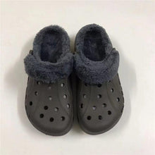 Load image into Gallery viewer, Women Sandals Winter Hole Slippers Outside Shoes For Women Slippers For Home Men's and Women's Classic Lined Clog Warm And Fuzzy Slippers Fur Lined Clogs Winter Garden Shoes Warm House Slippers