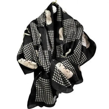 Load image into Gallery viewer, Women Scarf Leopard Print Cotton Large Size Scarfs For Winter Shawls Winter Warm Casual Wear For Women Lovely Floral Tassel Cotton ab Shawls Lady Silk Wraps Scarves