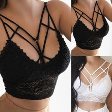 Load image into Gallery viewer, Women Sexy Underwear Black Lace Bralette Push Up Bras For Women Sleeveless Plus Size Bras For Female