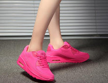 Load image into Gallery viewer, Women Soft Platform Sneakers Green Black Pink Breathable Air Cushion Casual Sports Women Trainers Fashion Lightweight Tennis Sport Walking Athletic Casual Footwear Sneakers
