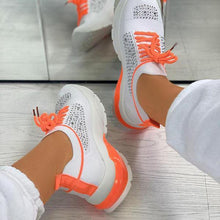 Load image into Gallery viewer, Women Sport Elegant Sneakers Platform Shoes Flats Solid Casual Spring Summer New Fashion Women's Vulcanized Running Sneakers Walking Tennis Shoes Lightweight Breathable Design