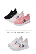 Load image into Gallery viewer, Women Sport Elegant Sneakers Platform Shoes Flats Solid Casual Spring Summer New Fashion Women's Vulcanized Running Sneakers Walking Tennis Shoes Lightweight Breathable Design