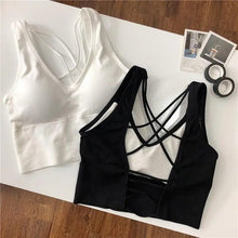 Load image into Gallery viewer, Women Sports Bra Sexy Brathable Sports Top Yoga Bra Push Up Top Female Gym Fitness Sports Underwear Female Seamless bra