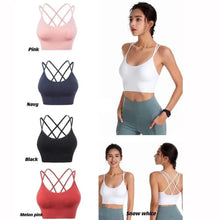Load image into Gallery viewer, Women Sports Bra Sexy Brathable Sports Top Yoga Bra Push Up Top Female Gym Fitness Sports Underwear Female Seamless bra