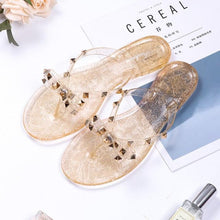 Load image into Gallery viewer, Women Summer Flip Flops Slippers Slide Sandals Beach Slides Soft Sole Sandals Women Flat Thong Strap Modern Flip Flops Slip On Cute Beach Casual Cute Summer Sandals