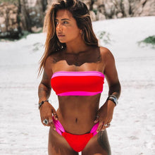 Load image into Gallery viewer, Women Swimsuit Bikini Set New Arrival Women Bandage Bathing Suit Female Swimwear Bathing Suits Beach Wear Bikini Sets Striped Swim Beach Wear
