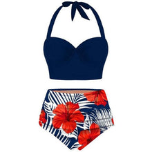 Load image into Gallery viewer, Women Swimsuits Vintage Push Up Polka Dot Plus Size Bathing Suits High Waist Bikini Underwire High Waist Swimsuit Bathing Suits Bikini Women Swimsuits Vintage Push Up Bathing Suits