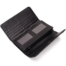 Load image into Gallery viewer, Women Vintage Thin Purses Credit Card Holder With Zipper Pocket Classic Long Wallets For Women