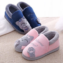 Load image into Gallery viewer, Women Winter Home Slippers Cat Shoes Non-Slip Soft Winter Warm House Slippers Indoor Bedroom Couples Shoes Womens Slippers Slip On Memory Foam House Outdoor Indoor Warm Fuzzy Plush Slippers