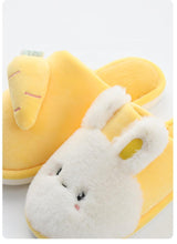 Load image into Gallery viewer, Women Winter House Fur Slippers Warm Cotton Rabbit Shoes Indoor Bedroom Women Men Furry Slides Cotton Home Slippers Soft Fleece Plush House Warm Comfortable Slippers