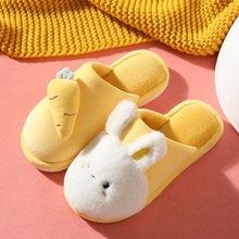 Load image into Gallery viewer, Women Winter House Fur Slippers Warm Cotton Rabbit Shoes Indoor Bedroom Women Men Furry Slides Cotton Home Slippers Soft Fleece Plush House Warm Comfortable Slippers