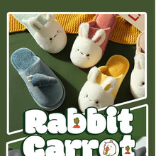 Load image into Gallery viewer, Women Winter House Fur Slippers Warm Cotton Rabbit Shoes Indoor Bedroom Women Men Furry Slides Cotton Home Slippers Soft Fleece Plush House Warm Comfortable Slippers