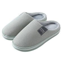 Load image into Gallery viewer, Women Winter Warm Fur Slippers Mens House Shoes Comfort Flat Heel Home Indoor Bedroom Warm Soft Cozy Fleece Lining House Slippers Memory Foam Slippers Winter Bedroom Shoes